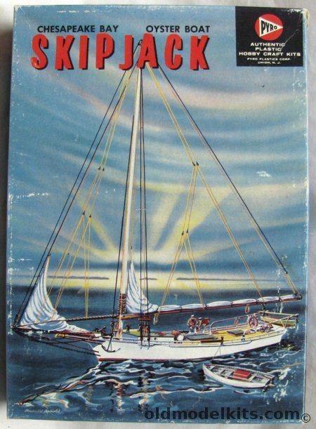 Pyro 1/60 Chesapeake Bay Skipjack Oyster Boat 'Carrie Price', 269-98 plastic model kit